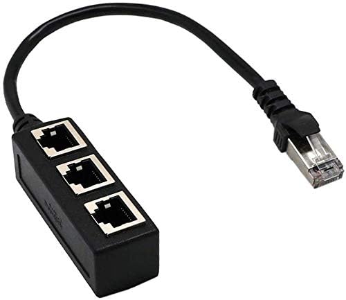 MT-VIKI RJ45 Splitter Cable,RJ45 1 Male to 3 x Female LAN Ethernet Splitter Adapter Cable Suitable Super Cat5, Cat5e, Cat6, Cat7 LAN Ethernet Socket Connector Adapter-image-47
