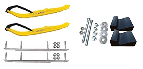 C&A Pro Yellow XT Snowmobile Skis w/ 9