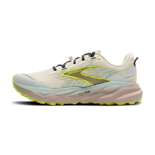Brooks Women’s Cascadia 19 Mountain Trail Running Shoe - Coconut/Misty Blue/Ebony - 9.5 Medium - image 5