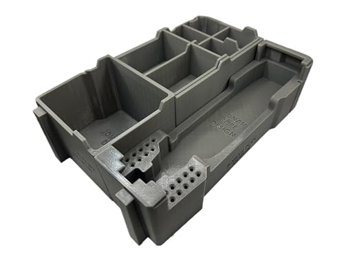 Jonah Pope Design 3d Printed Insert designed for M12 Brushless Rotary Tool and Packout Organizer (insert Only) Industrial Gray