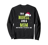 Photo Gallery i m a nurse and a mom nothing scares me divertente regalo per natale felpa Photo Gallery i m a nurse and a mom nothing scares me divertente regalo per natale felpa