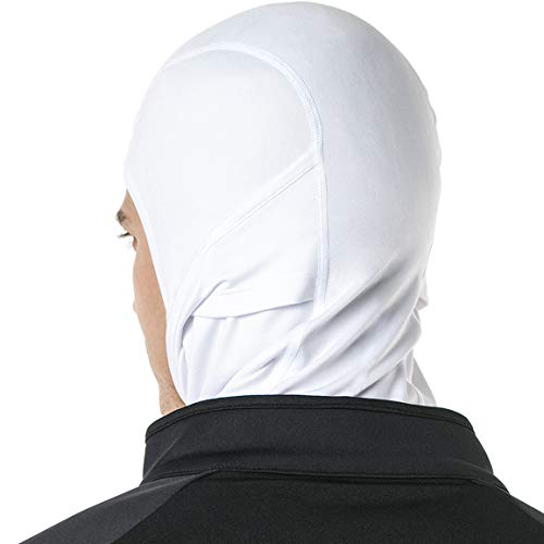 Tsla Thermal Winter Balaclava Face Mask, Uv Protection Fleece Lined Ski Mask, Lightweight Windproof Neck Gaiter, Thermal Fleece Balaclava White, Medium #TOP3