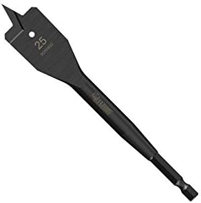 1 x SabreCut SCRIW25_1 25mm x 152mm Impact Rated Flat Wood Spade Bit Compatible with Bosch Dewalt Makita Milwaukee and Many Others