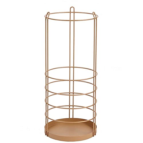 Porte-parapluies en métal doré haut de gamme au design minimaliste pour décoration chic