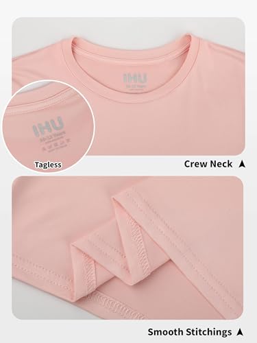 Image of Boys Neon Shirts Dry Fit Athletic T Shirts UPF 50+ Performance Cooling Shirt Short Sleeve Rash Guard Kids Top for Boys Girls