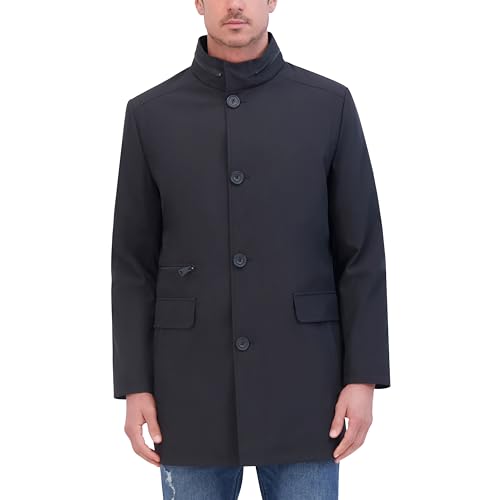 Kenneth Cole Men's Sb Button Front Poly Rain Tech with Dual Pocket Trim2