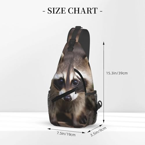 Bolso Cruzado Cub Raccoon para Hombre y Mujer miniatura 3