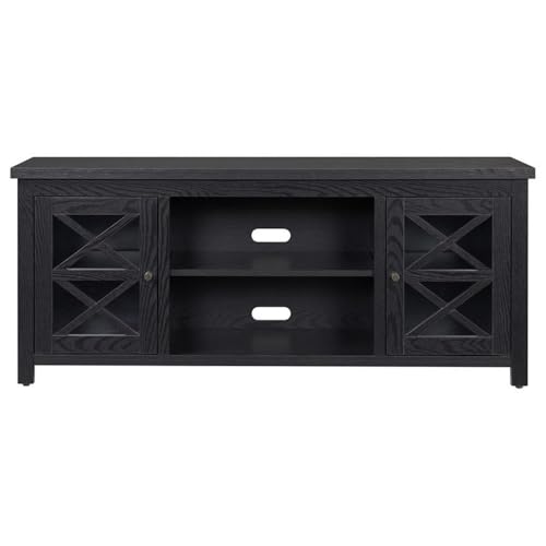 Image of Colton Rectangular TV Stand for TV's up to 65 inch in Black Grain