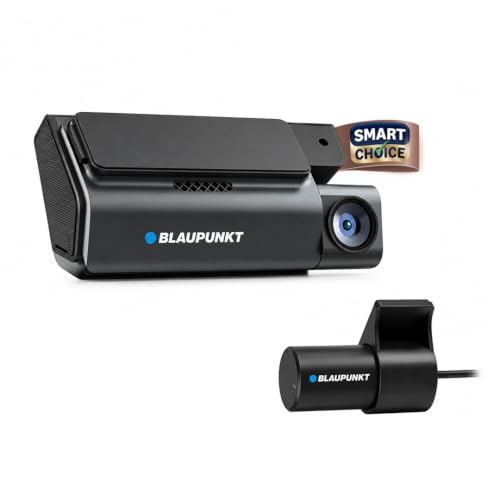 Image of Blaupunkt BPM 555 Smarchoice Dash Cam|Dual Starvis|Real 4K UHD 8MP Starvis 1 Front,4MP Starvis 1, 2K Rear|Built-in GPS & Number Plate Recognition|WiFi 5.8GHz,HDR,Super Night Vision|Supports 512GB SD