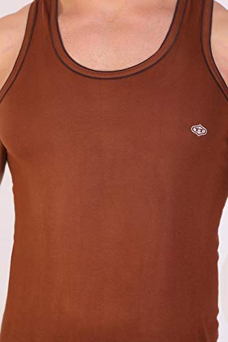 Image of T T Men Solid Caption Dyed Vest Pack of 3