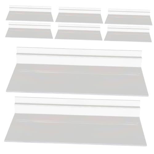 Unomor 8pcs Wall Shelf Slatwall Shelf for Shoes Display Rack Retail Store Display Shelf Easy to Clean Sturdy and Versatile