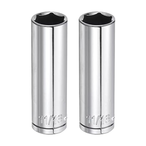 sourcing map 11/16" 6 Point Deep Socket Cover