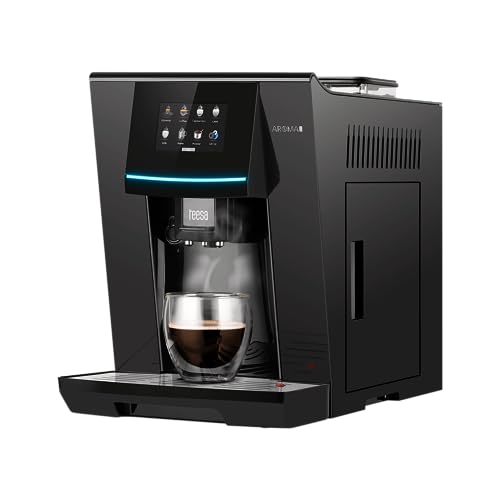 TEESA Kaffeevollautomat Aroma 800 mit Mahlwerk und Milchaufschäumer, 19 BAR, TSA4008, schwarz – Bild 4
