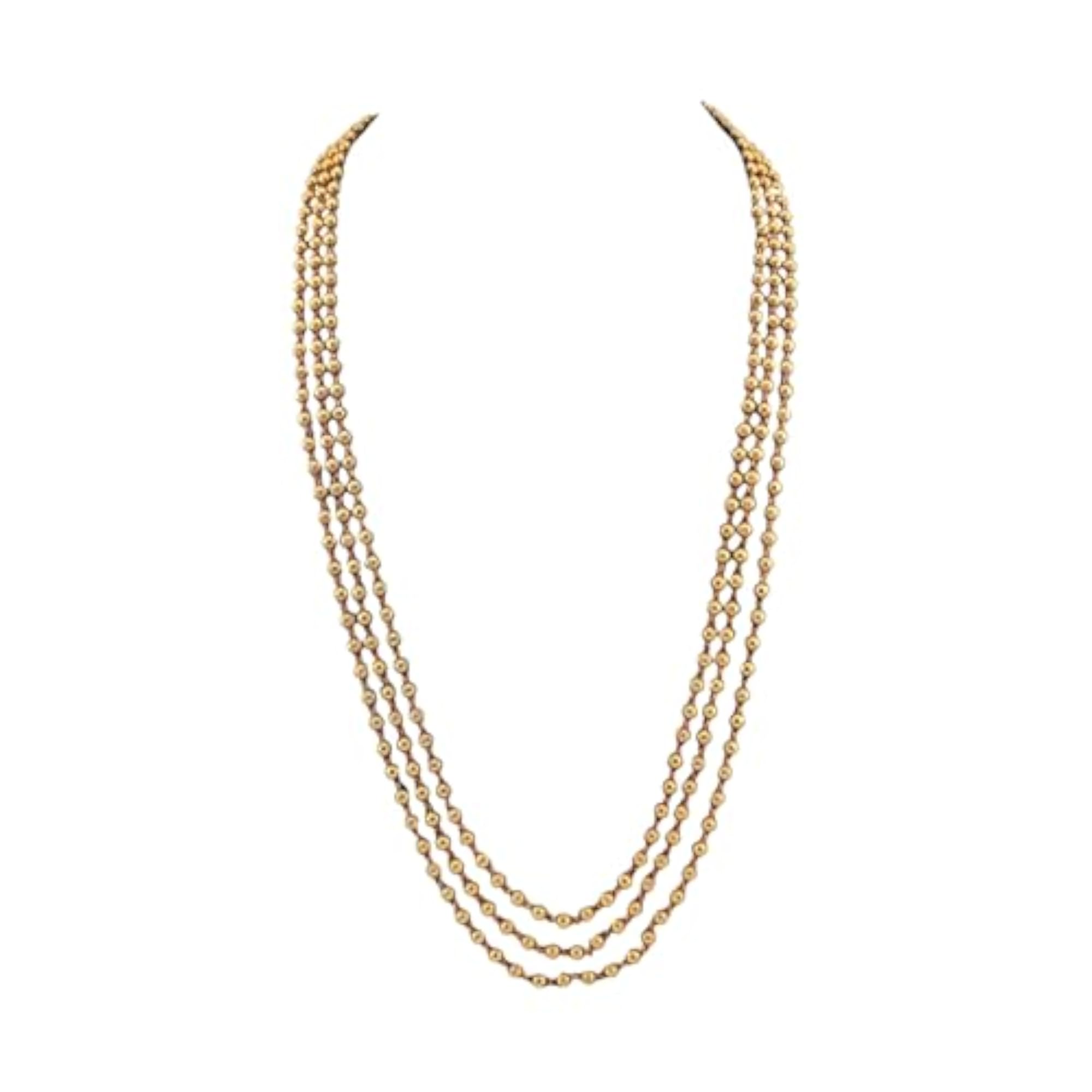 Gold Plated Copper Figaro Chain Necklace for Women
