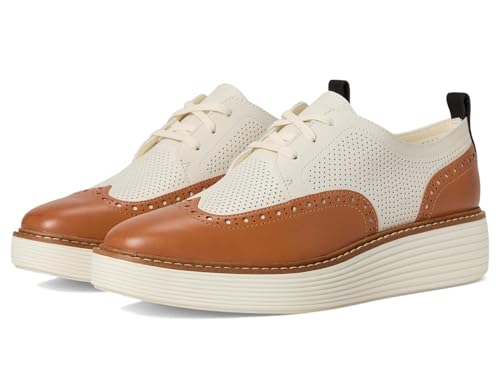 Cole Haan Womens Originalgrand Platform Oxford, Pecan/Ivory, 5-C US
