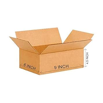 Box Brother 3 Ply Brown Corrugated Box_Packing box Size: 9X6X4.5 Length 9 inch Width 6 inch Height 4.5 inch Shipping box Courier Box (Pack of 60)