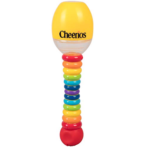 Image of Cheerios Maraca Shake 'N Snack Baby Snack Food Container- Toddler Spill Proof Feeding Dispenser- Make Music Shaking and Snacking - BPA Free, PVC Free, & Dishwasher Safe