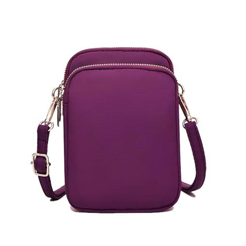 WITERY Nylon Crossbody Phone Bag, Multi zipper...