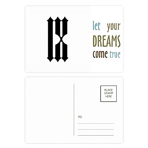Cartes postales chiffres romains lot de 20 pour ne plus manquer d'inspiration