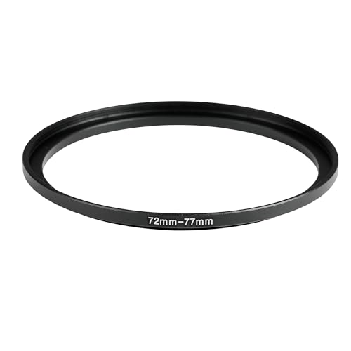 Image of 72-77mm Step-Up Ring Adapter, 72mm to 77mm Step Up Filter Ring for 72mm Lens Install 77mm ND CPL UV Camera Lens Filter(72mm-77mm)
