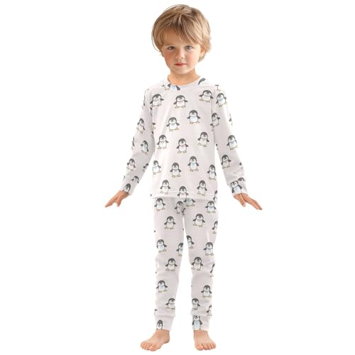 Arctic Animals Cute Penguin Matching Pajamas 2 Piece Pj 18 Months Holiday Pajamas Long Sleeve Top and Pants3