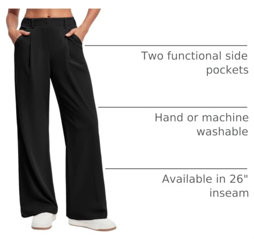 Image of Ewedoos Wide Leg Dress Work Pants for Women Business Casual Office Outfits