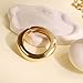 Lyithary 3PCS Chunky Gold Bracelets for Women Trendy Wide Wrist Cuff Bracelets Stack Waterdrop Bangle Fashion Jewelry Gift