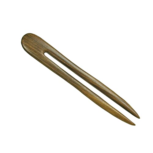 Pince cheveux bois U fait main T-Miles accessoire coiffure rétro
