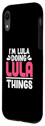 Image of Personalized First Name I'm Lula Doing Lula Things Case for iPhone XR