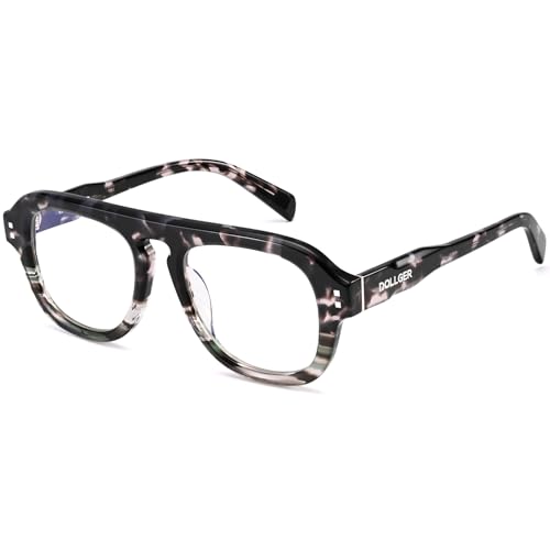 Image of Dollger Aviator Blue Light Glasses for Men Women Acetate Anti Bluelight Blocking Glasses for Computer Fashion Eyeglasses