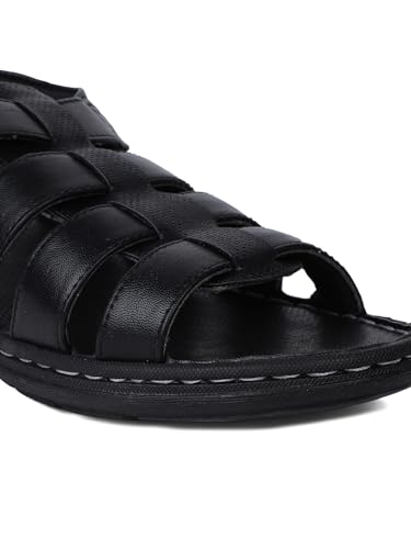 Image of BATA mens NW KRYPTON SD Black Sandal - 10 UK(8616844)