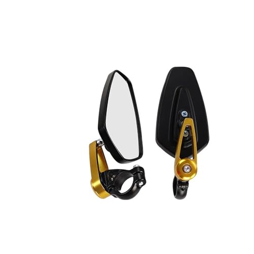 Rétroviseurs moto guidon 22mm or pour circuler en sécurité et avec style en ville