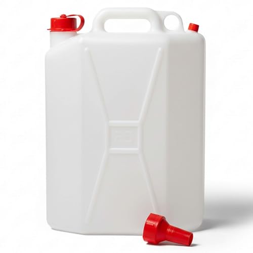 Sobinu 25 Litre Water Carrier Jerry Can Heavy Duty HDPE Water Container with Pouring Spout Leak-Proof Camping Water Storage for Caravan Festival Hiking & Emergency Use