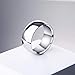 Imagen de MunkiMix Ancho 10mm Acero Inoxidable Banda Venda Anillo Ring El Tono De Plata Alianzas Boda Talla Tamaño 22 Hombre