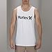 Hurley Men's Everyday Washed One and Only Solid Tank, White, Small