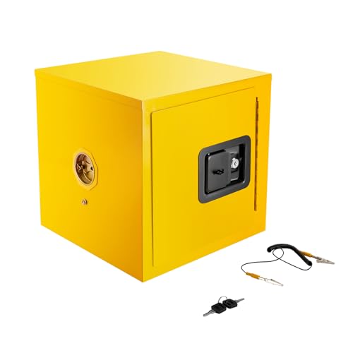 LTIGOAW 2 Gallon Safety Storage Cabinets, Flammable Liquid Storage Cabinets, Hazardous Material Storage Cabinet, for Commercial, Industrial and Home Use