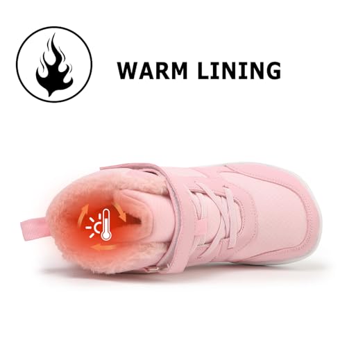 Kids Barefoot Snow Boots for Winter: Minimalist Zero Drop - Wide Toe Box Hiking Boots for Toddler/Boys/Girls2