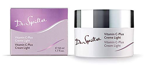 Dr. Spiller - Vitamin C-Plus Creme Light | Intensiv glättende Wirkung | Für ausgepowerte Haut | Mit feuchtigkeitsbindender Hyaluronsäure |