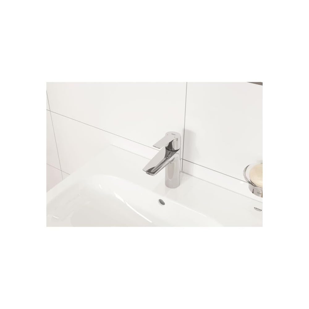 Grohe QuickFix Start - Basin Mixer With Push-Open Waste, Chrome - View #14