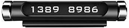 Luminous Car Temporary Parking Card Rotatable Telephone Number Plate Magnetic Adsorption Design Styling Accessories