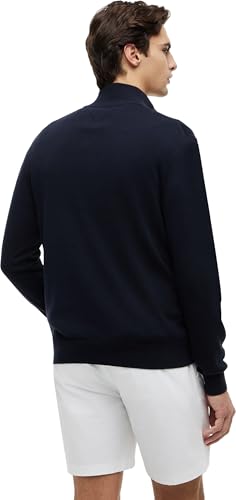 Pull Zipper Essential Cotton Mock Tommy Hilfiger en Maille de Coton Premium