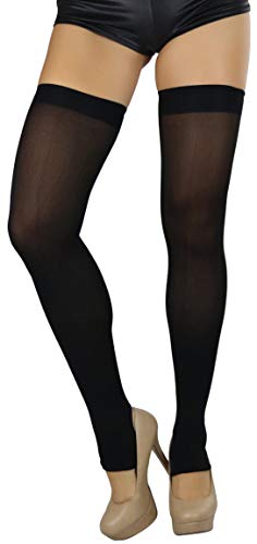 ToBeInStyle Women's Fashion Dimond Net Thigh High Footless Novelty Leg Warmer Hosiery4