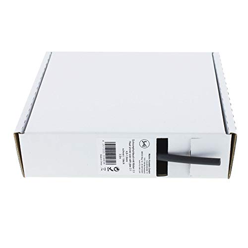Schrumpfschlauch schwarz 3:1 mit Kleber, 4,8-1,6mm, 3,5 Meter - Spenderbox