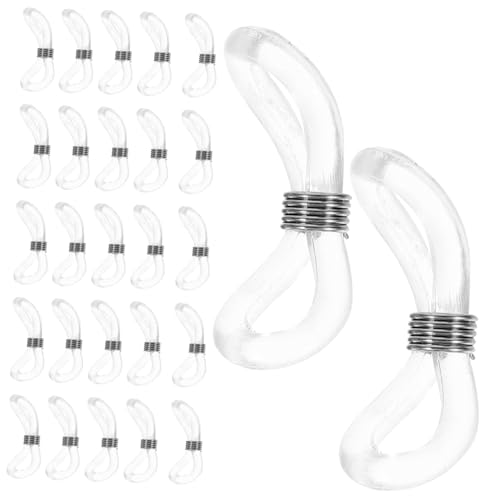 Homoyoyo 25pezzi Gomma Antiscivolo Per Occhiali Di Estremità in Gomma e Metallo Regolabile Per Portaocchiali o Sole