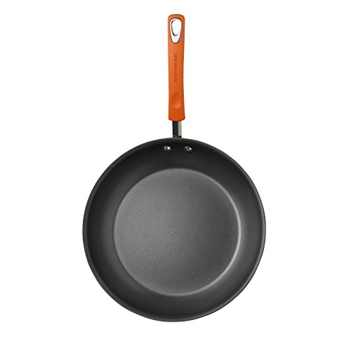 Rachael Ray Hard-Anodized II Skillets 87394-9.25-Inch and 11.5-Inch Skillets, Gray with Orange Handles 5 Gallery Image
