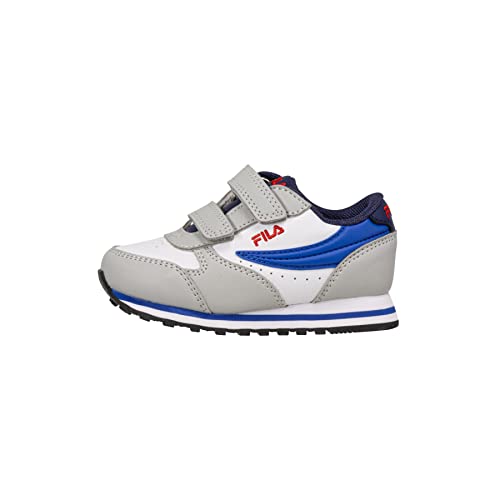 FILA Fila Orbit Velcro Tdl, Scarpe Da Ginnastica Unisex Bambini E Ragazzi, Gray Violet Lapis Blue, 24 EU