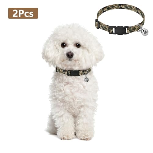 Collar para perro Flradish ajustable con campana 2 unidades miniatura 2