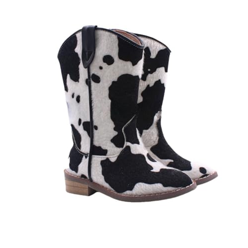 Girls Winter Glitter Sequin Western Cowgirl Cowboy Riding Boots Princess Dress Up Party Shoes