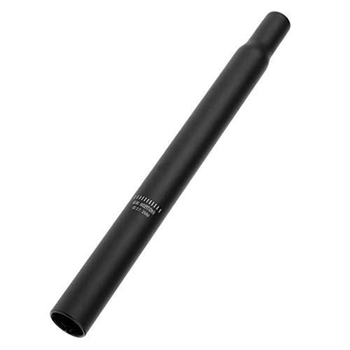 シートポスト ストレートシートポスト 27.2mm 250mm ブラック バイクサスペンションシートポスト チューブエクステンダー - 軽量で耐久性のある自転車用シートポスト