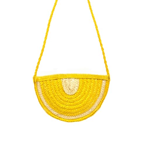 Lemon Purse for Women Cute Fruit Shaped Straw Woven Purse Crossbody Novelty Shoulder Bag Trendy Medium Stylish Bags4